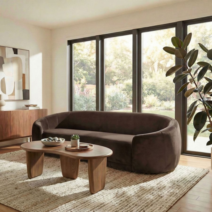 Sculptural lounge sofa — product style reference