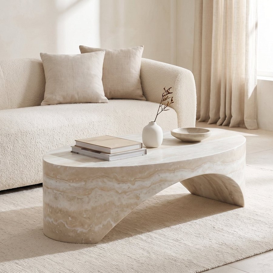 Stone-look coffee table — product style reference
