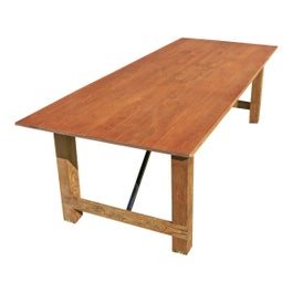 8-foot harvest table — product style reference